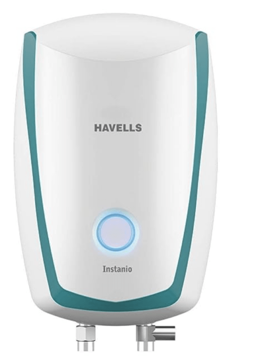 Havells Instanio 10 L Storage Water Heater, ABS Body, 2000 Watt, Free Installation, Warranty: 7 Year on Inner Container; 4 Year on Heating Element; 2 Year Compre (White Blue) 1 Count |wall mount